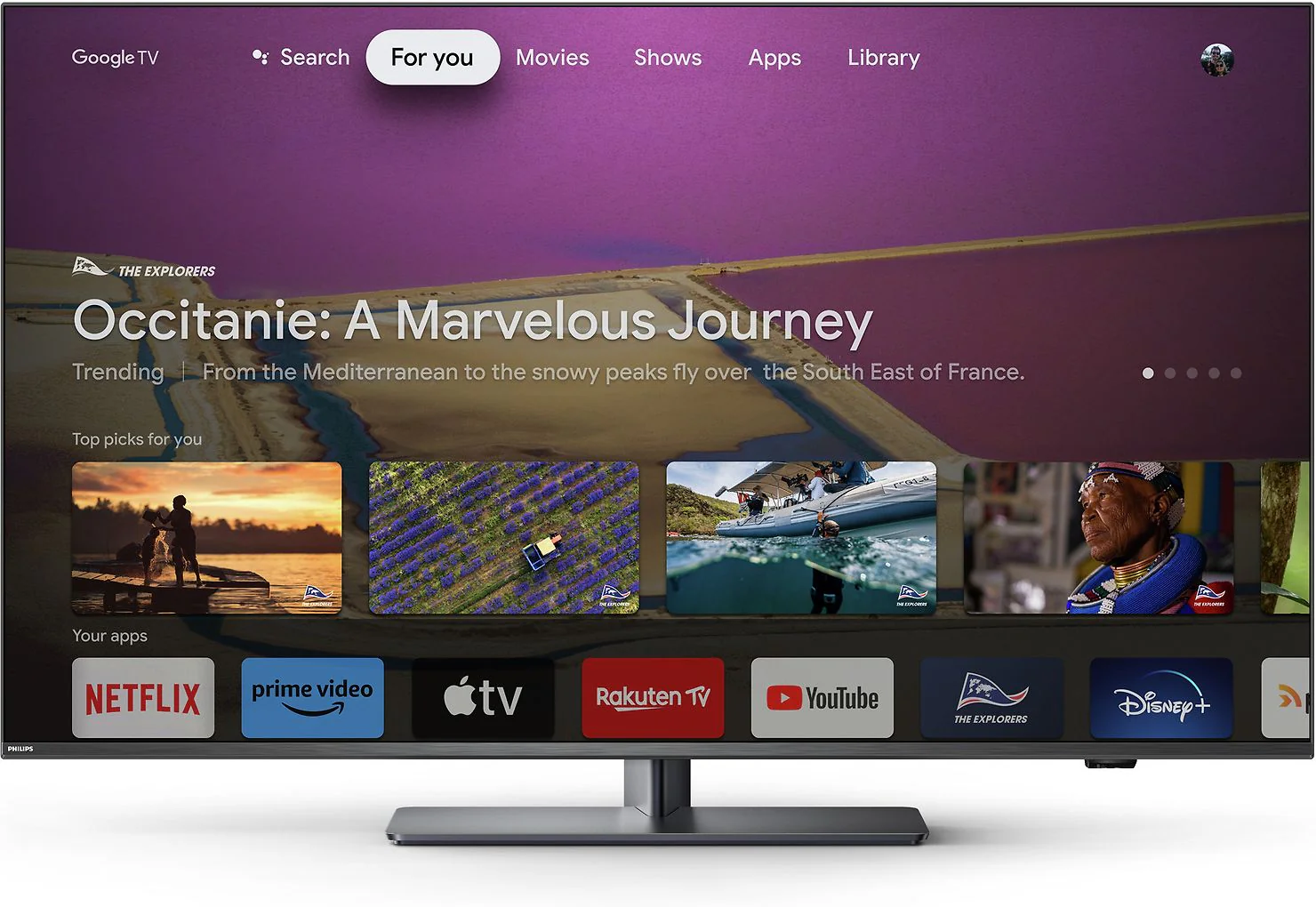 Philips The One PUS8808 65" 4K LED Ambilight Google TV - Image 6