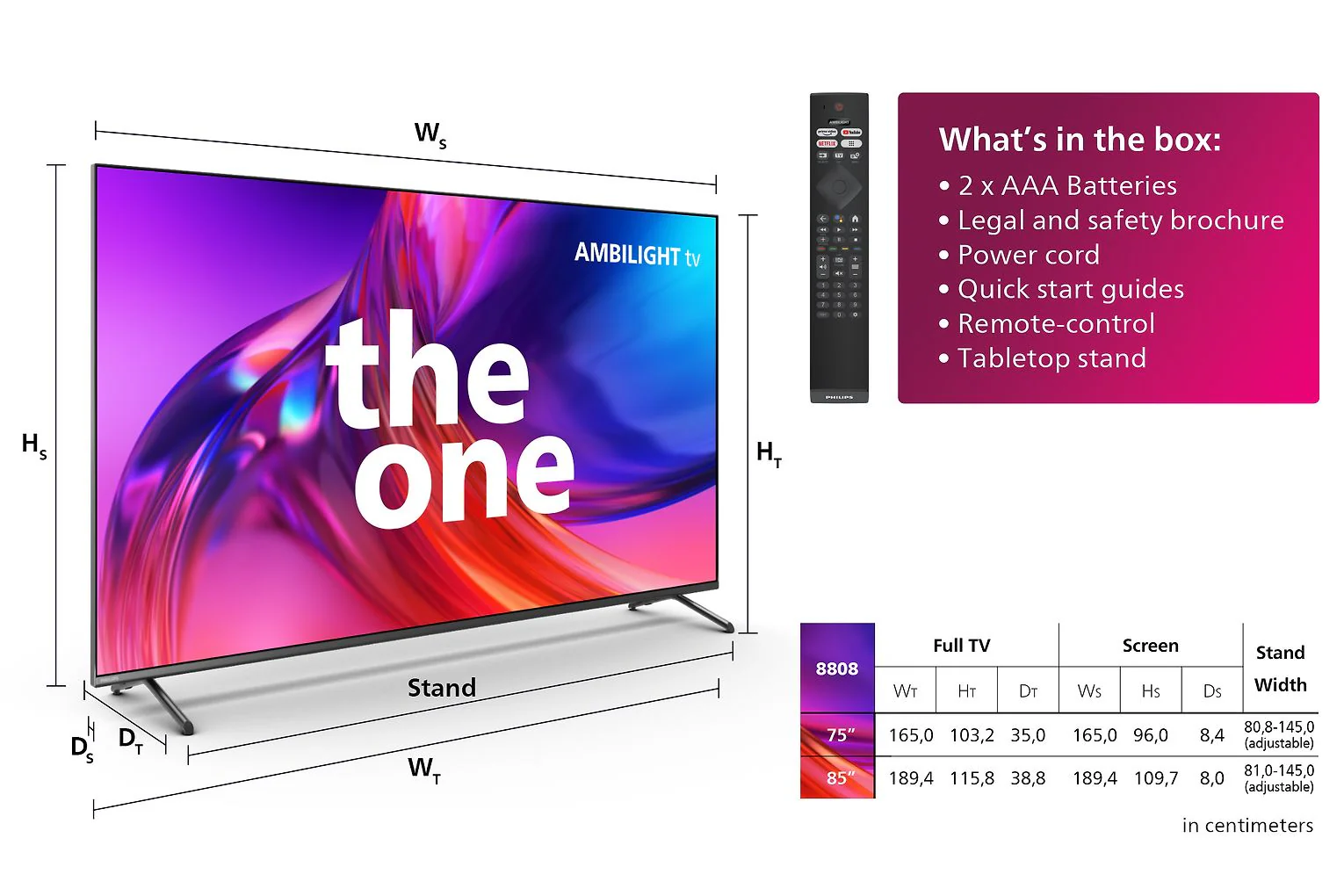 Philips The One PUS8808 75" 4K LED Ambilight Google TV - Image 5